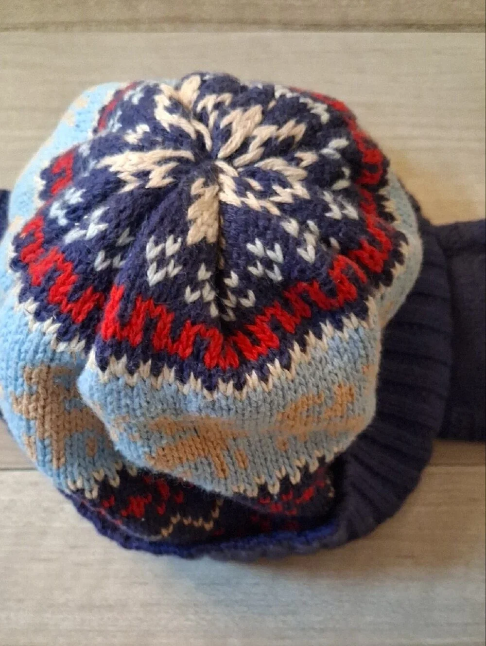 Gymboree Vintage Knit Earflap Hat Size 6-12 Months (M)